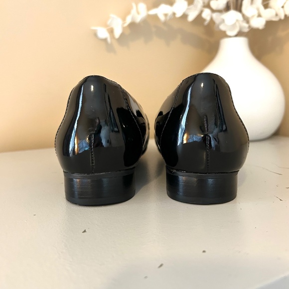 Unstructured by Clarks UN Blush Go Women's Loafers Black Patent Leather Size 8.5 - Picture 5 of 13